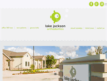 Tablet Screenshot of lakejacksonorthodontics.com